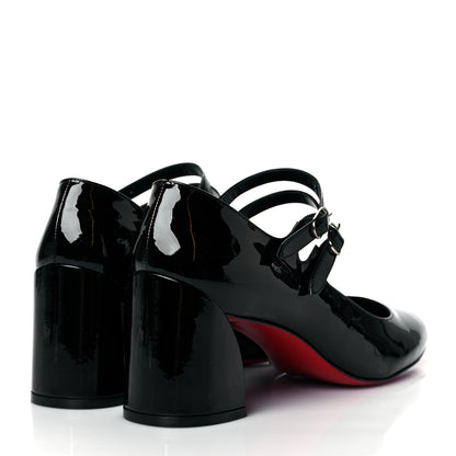 Christian Louboutin Patent Miss Jane Mary Janes 55 Pumps 40.5 Black 4 of 7