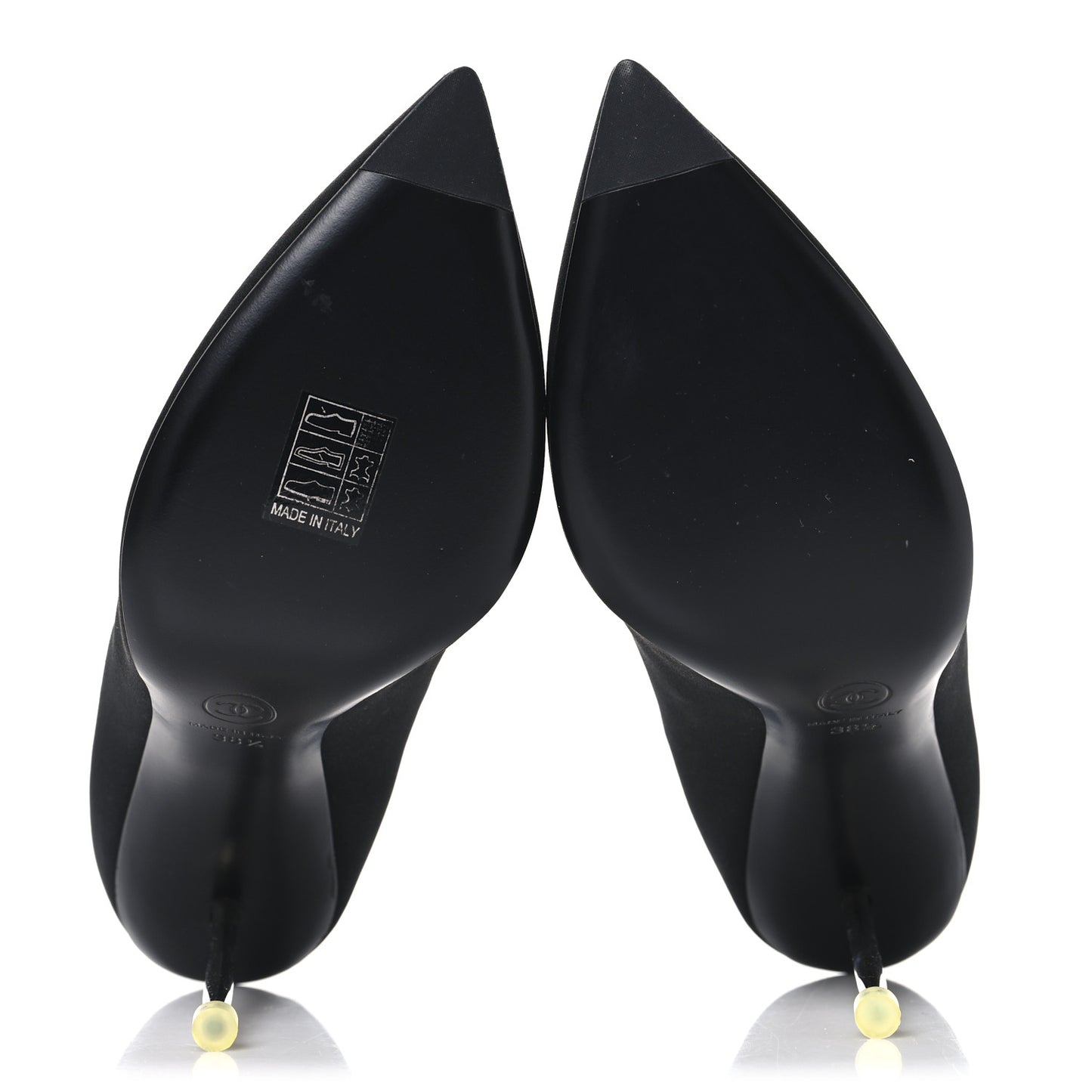 Silk Crepe CC Pumps 38.5 Black