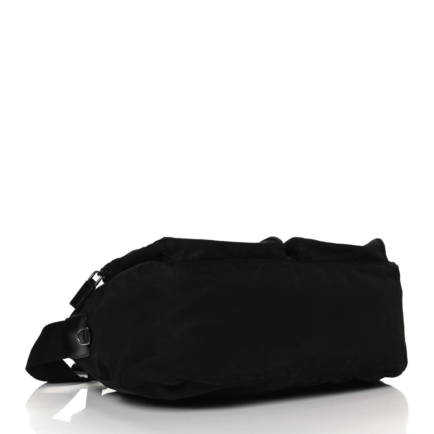 Nylon Vela Messenger Bag Black