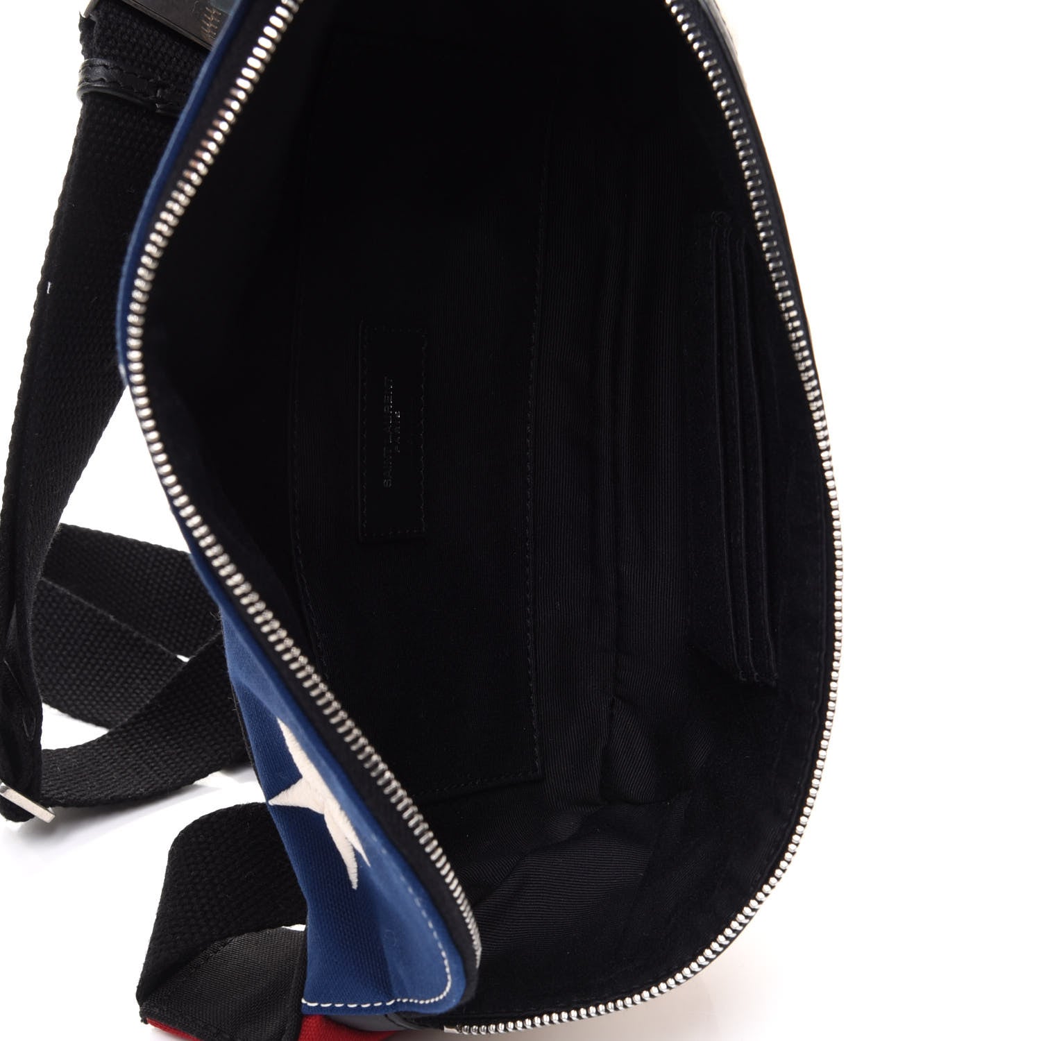 Saint Laurent Canvas Classic Belt Bag Red Blue White 5 of 21
