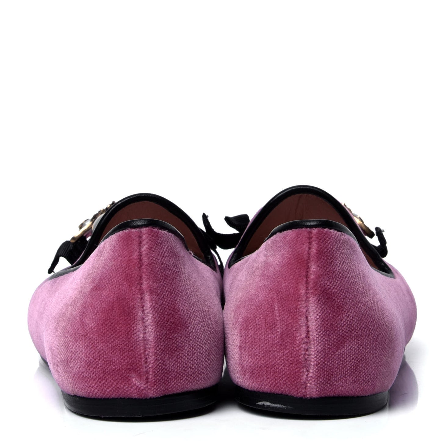 Velvet Etoile Pearl Embellished Loafers 36.5 Tibet Red