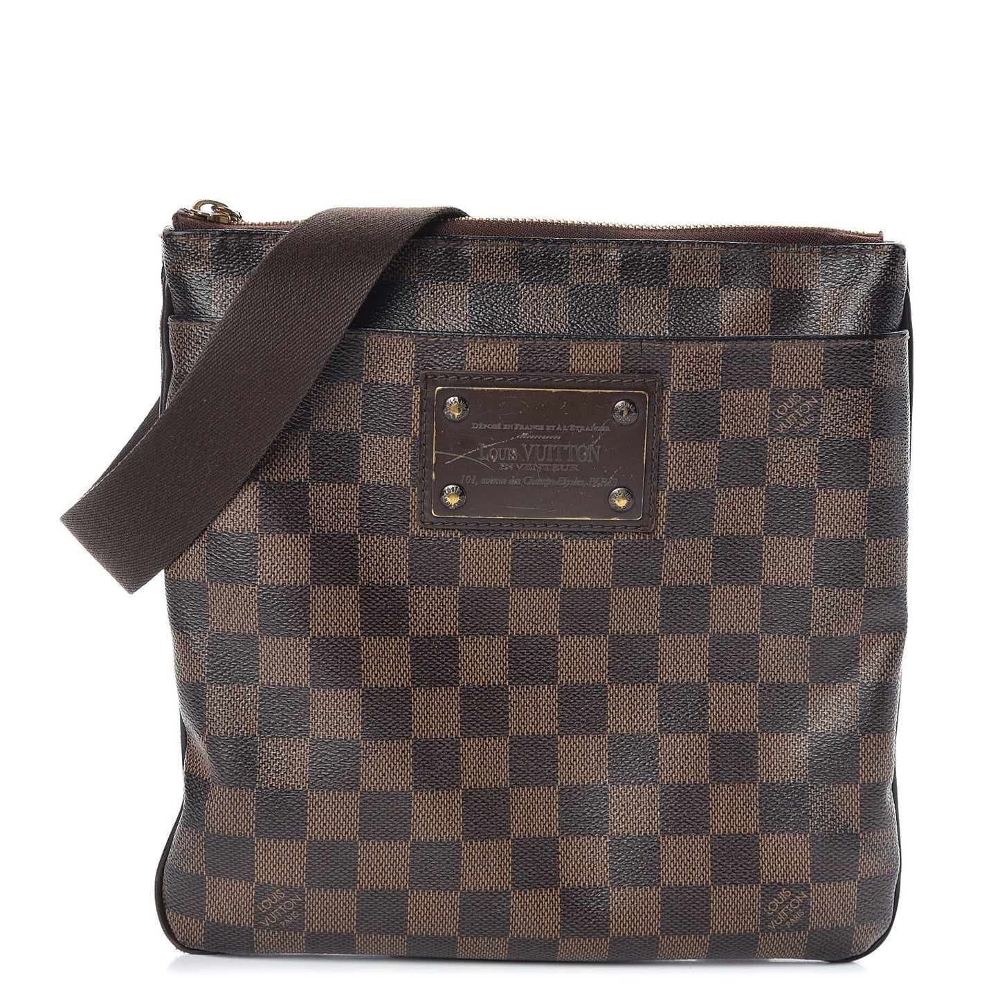 Damier Ebene Brooklyn Flat Pochette