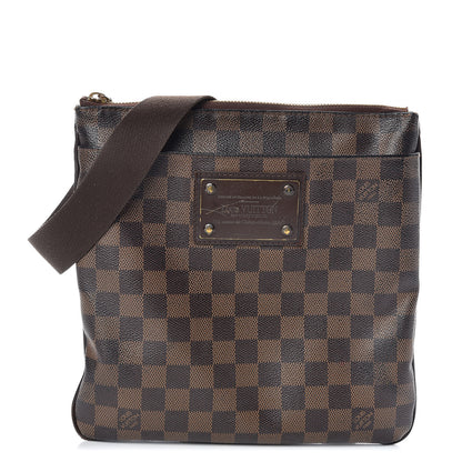 Louis Vuitton Damier Ebene Brooklyn Flat Pochette 1 of 12