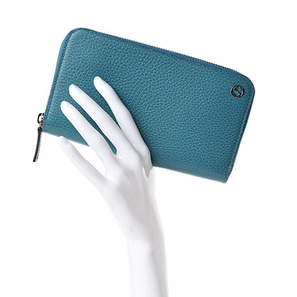 Gucci Dollar Calfskin GG Zip Around Wallet Deep Cobalt 2 of 9
