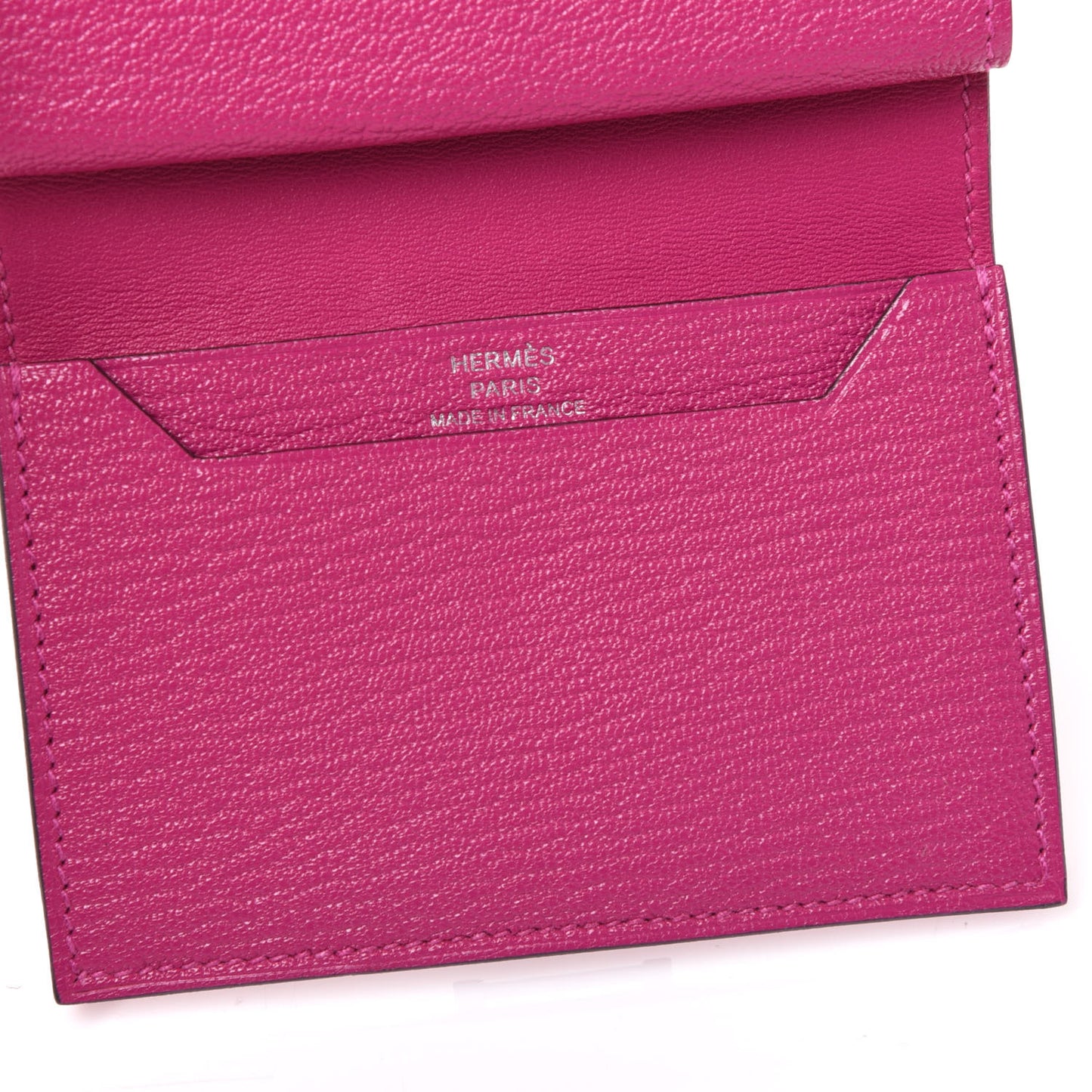 Chevre Mysore Mini Bearn Wallet Rose Pourpre