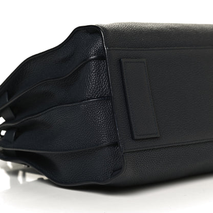 Saint Laurent Grained Calfskin Small Supple Sac De Jour Navy 9 of 13