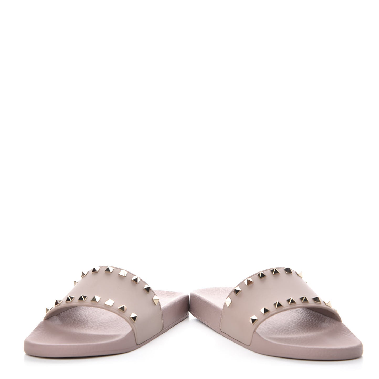 Rubber Rockstud Slide Sandals 40 Poudre