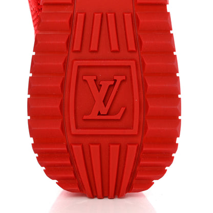 Louis Vuitton Calfskin Damier Mens Run Away Sneakers 10 Red 6 of 8
