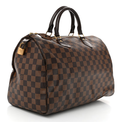 Louis Vuitton Damier Ebene Speedy 35 3 of 10