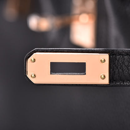 Hermes Togo Birkin 25 Black 13 of 33