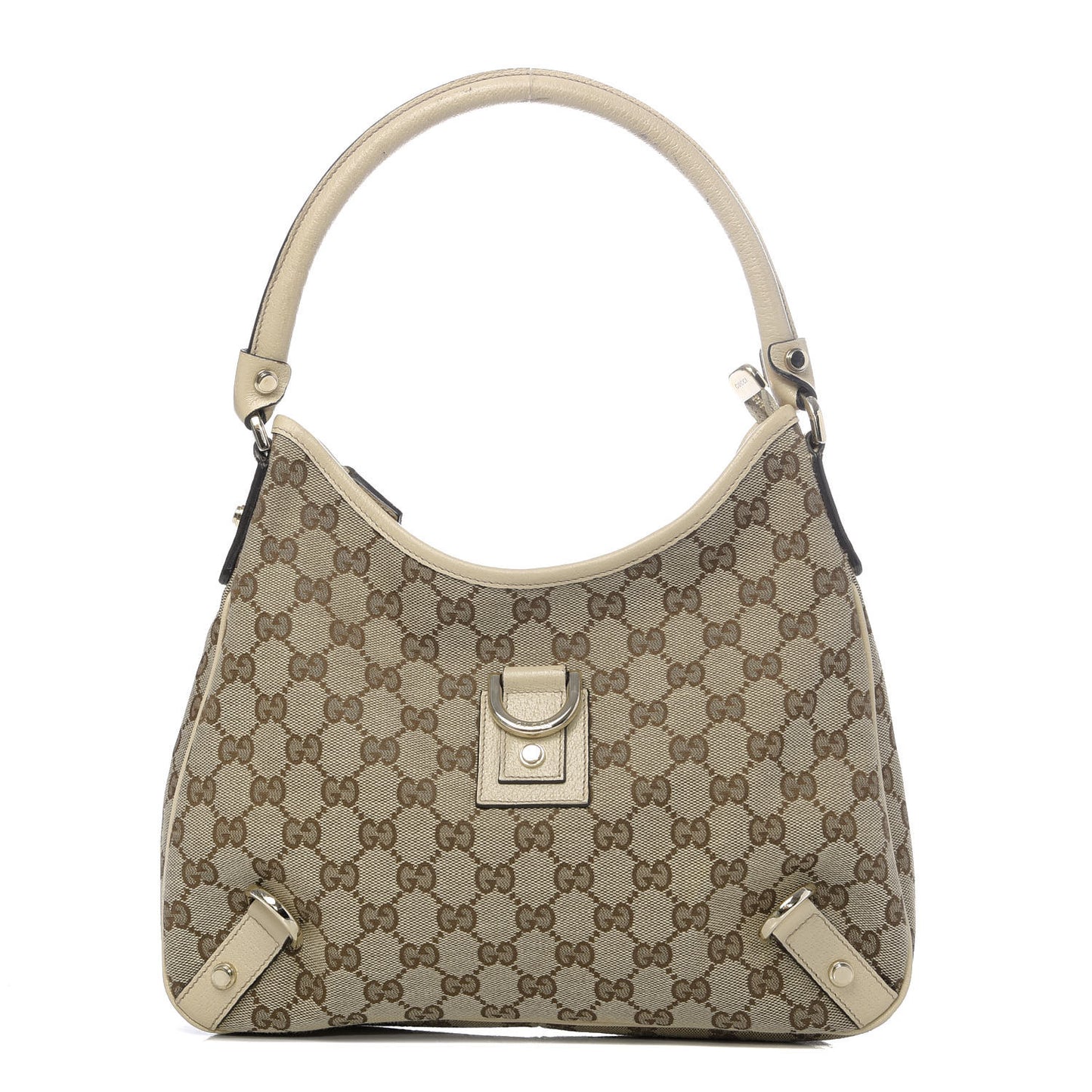 Monogram Medium Abbey D Ring Hobo Off White