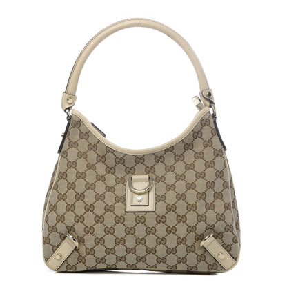 Gucci Monogram Medium Abbey D Ring Hobo Off White 1 of 15