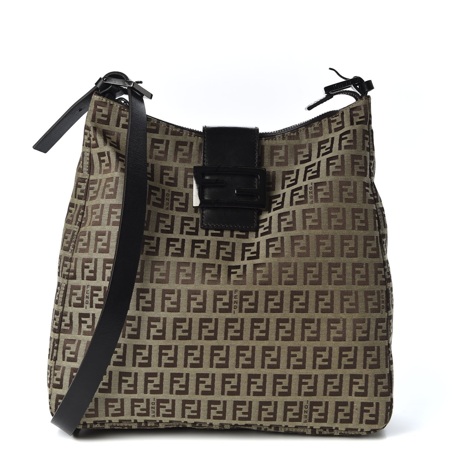 Fendi Zucchino Shoulder Bag Tobacco 1 of 8