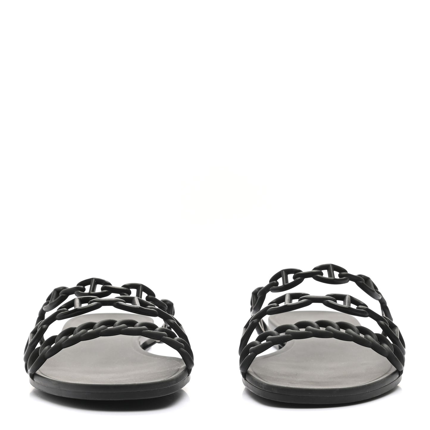 Rubber Chaine d'Ancre Rivage Sandals 38 Black