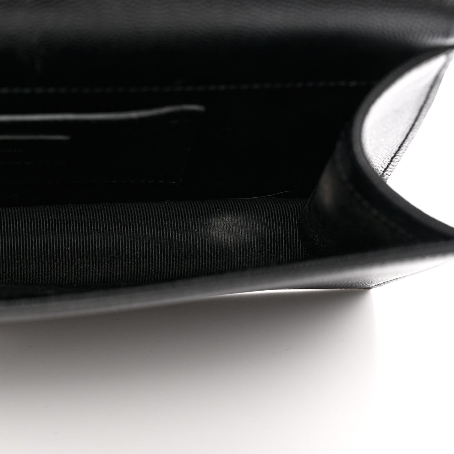 Grain De Poudre Classic Monogram Kate Clutch Black