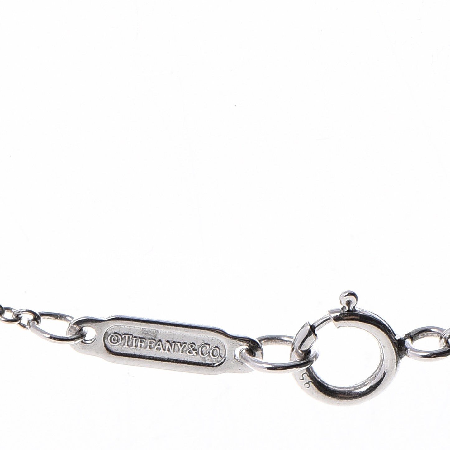 Platinum Diamond Open Circle Pendant Necklace