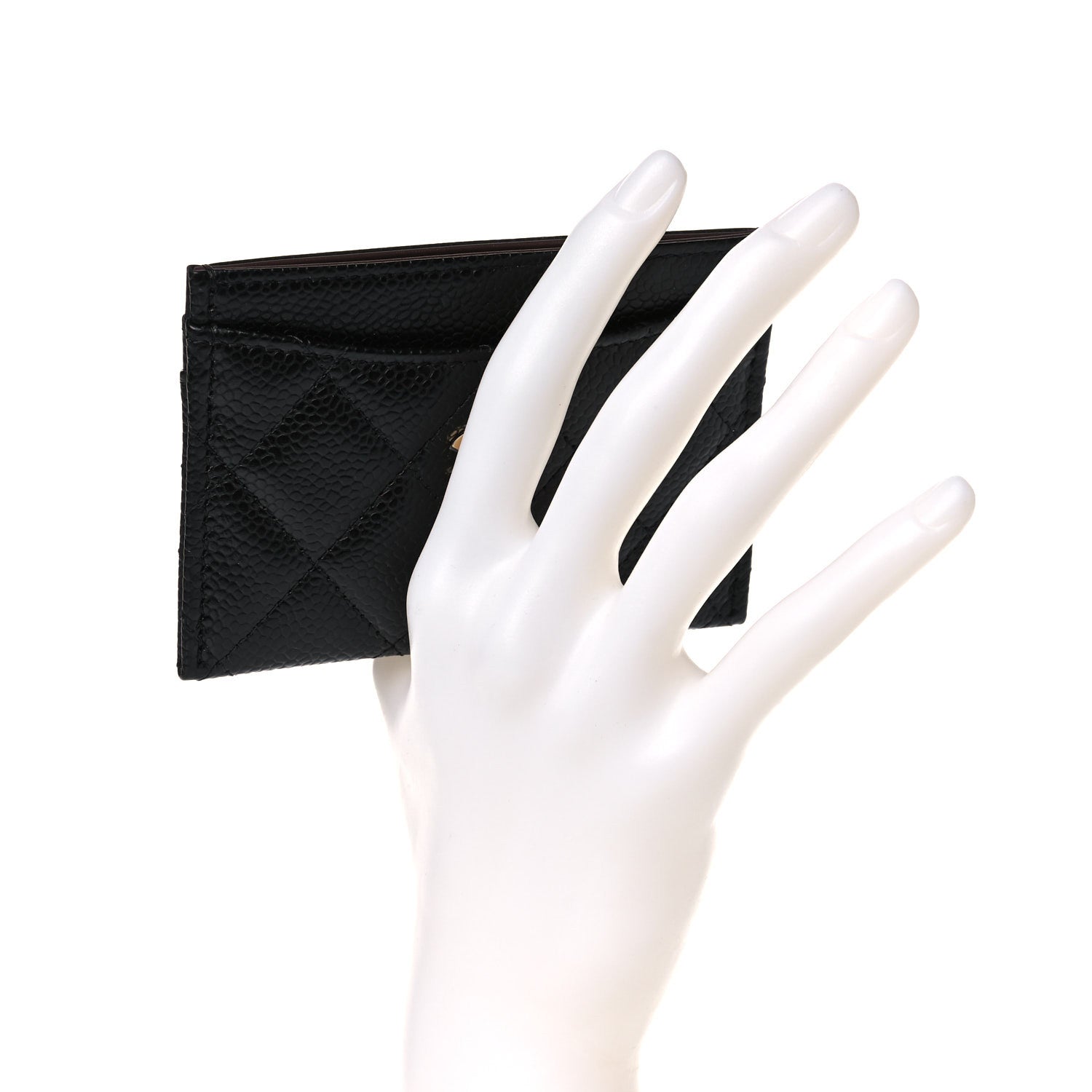 Chanel Caviar Quilted Card Holder Black 2 of 9