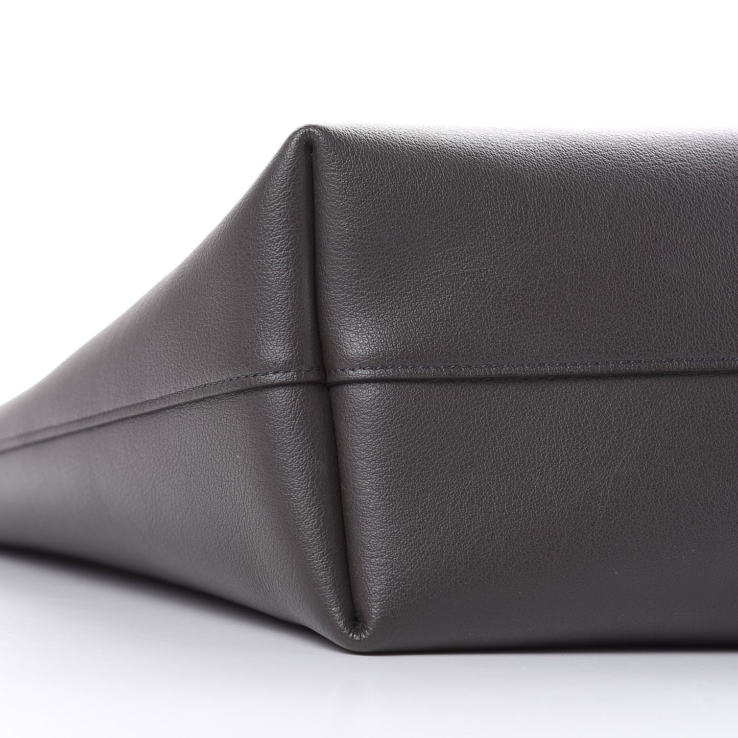 Calfskin Large Shopping Tote Asphalt