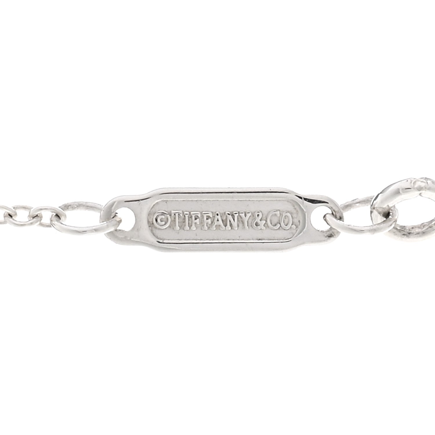 Tiffany Sterling Silver Large T Smile Pendant Necklace 4 of 4