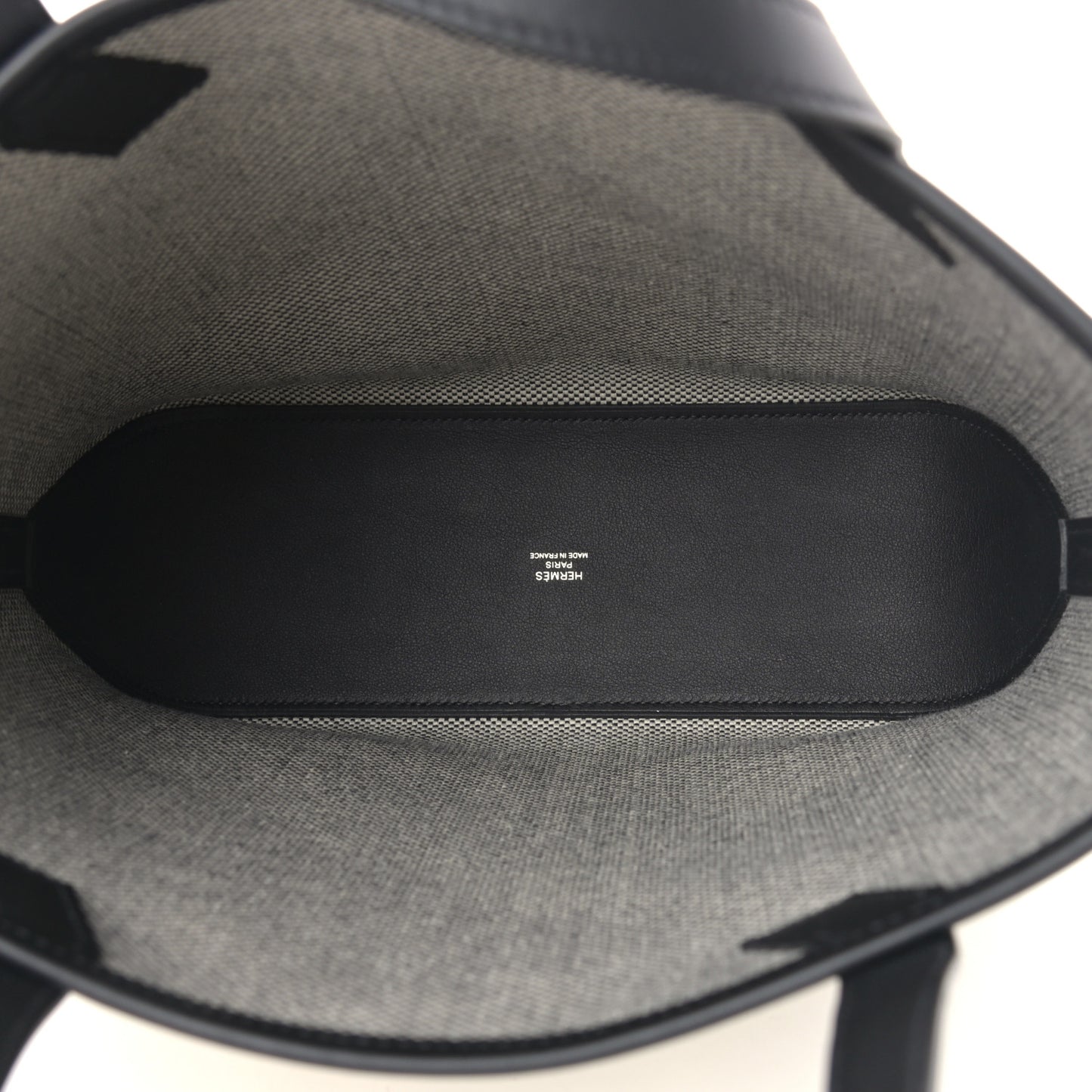 Swift H Canvas Cabas H En Biais 27 Black Ecru
