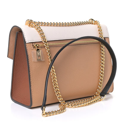Louis Vuitton Soft Calfskin Mylockme Chain Bag BB Arizona Quartz Caramel 3 of 6