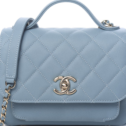 Chanel Caviar Quilted Small Business Affinity Flap Light Blue 9 of 10