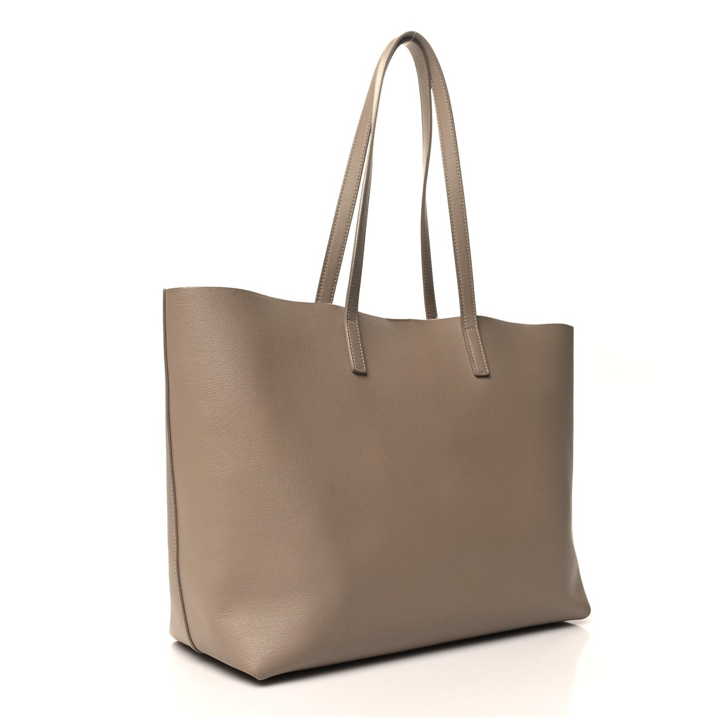 Calfskin Large Shopping Tote Dark Beige