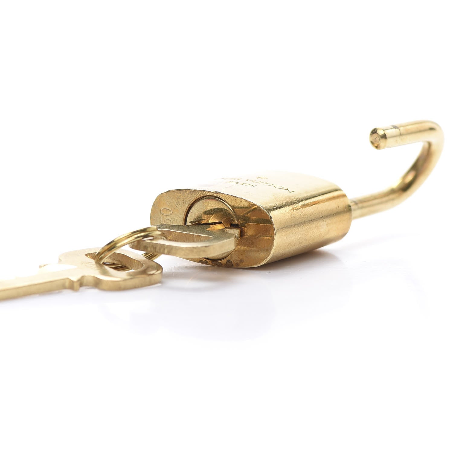 Louis Vuitton Brass Lock and 2 Keys Set 4 of 4