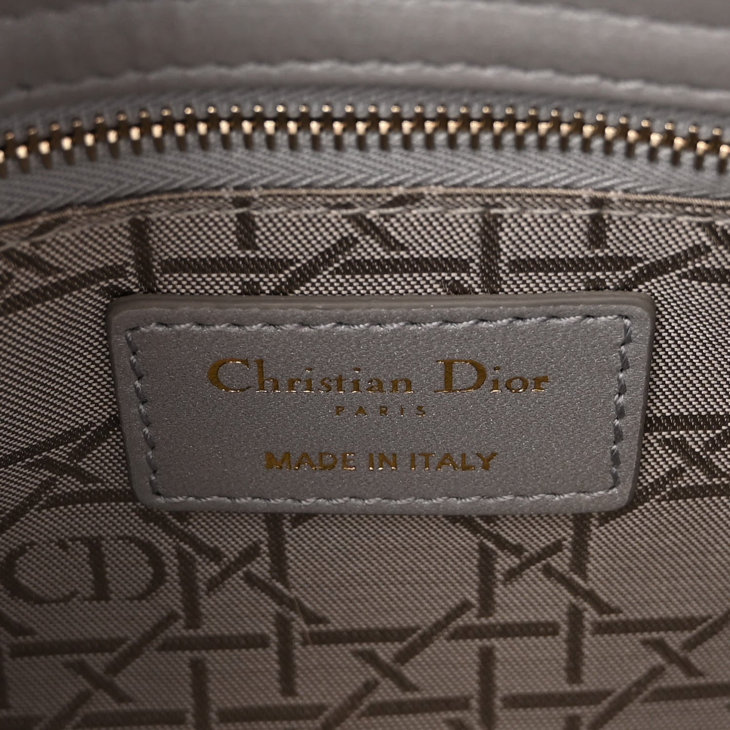 Christian Dior Metallic Lambskin Cannage Mini Lady Dior Grey 5 of 8