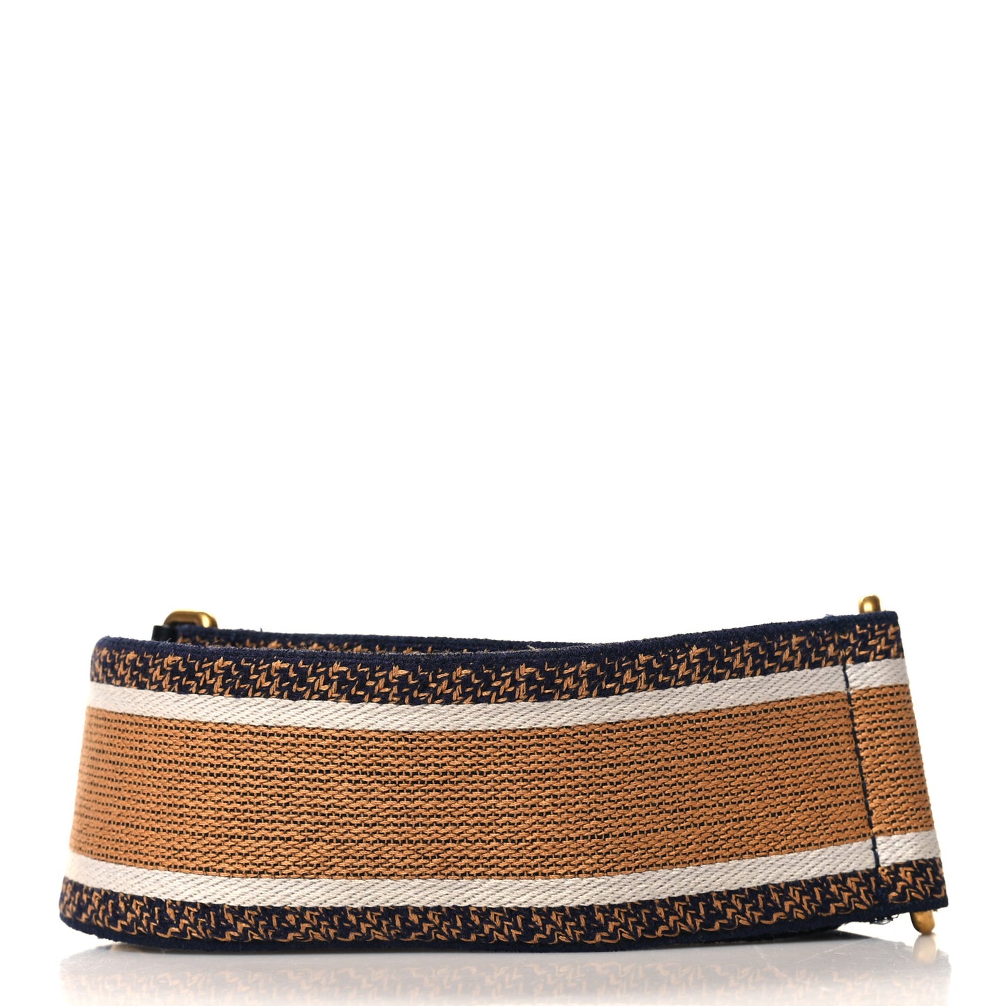 Canvas Embroidered Shoulder Strap Chocolate Multicolor