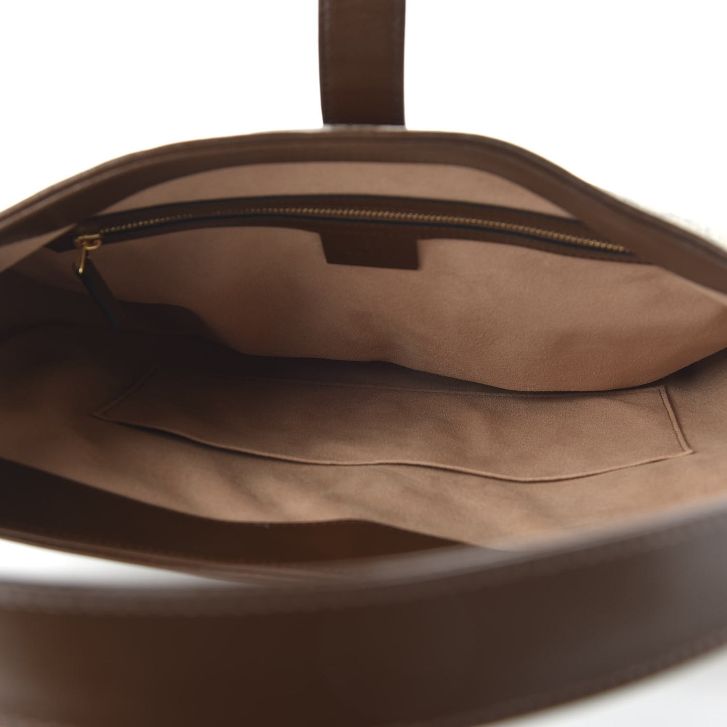 GG Supreme Monogram Azalea Calfskin Web Medium Jackie 1961 Hobo Beige Ebony Brown Sugar