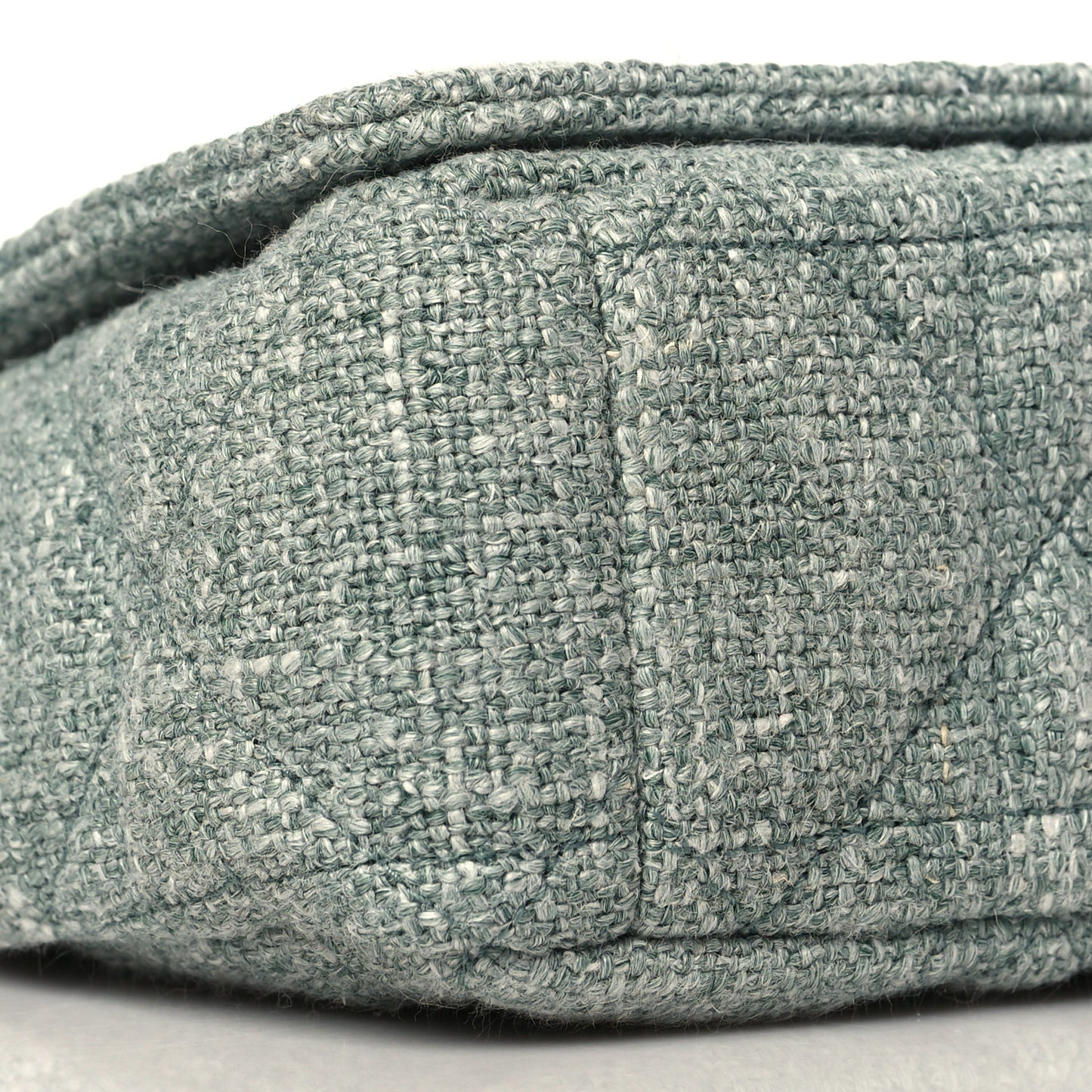 Tweed Macrocannage Small Caro Bag Light Green