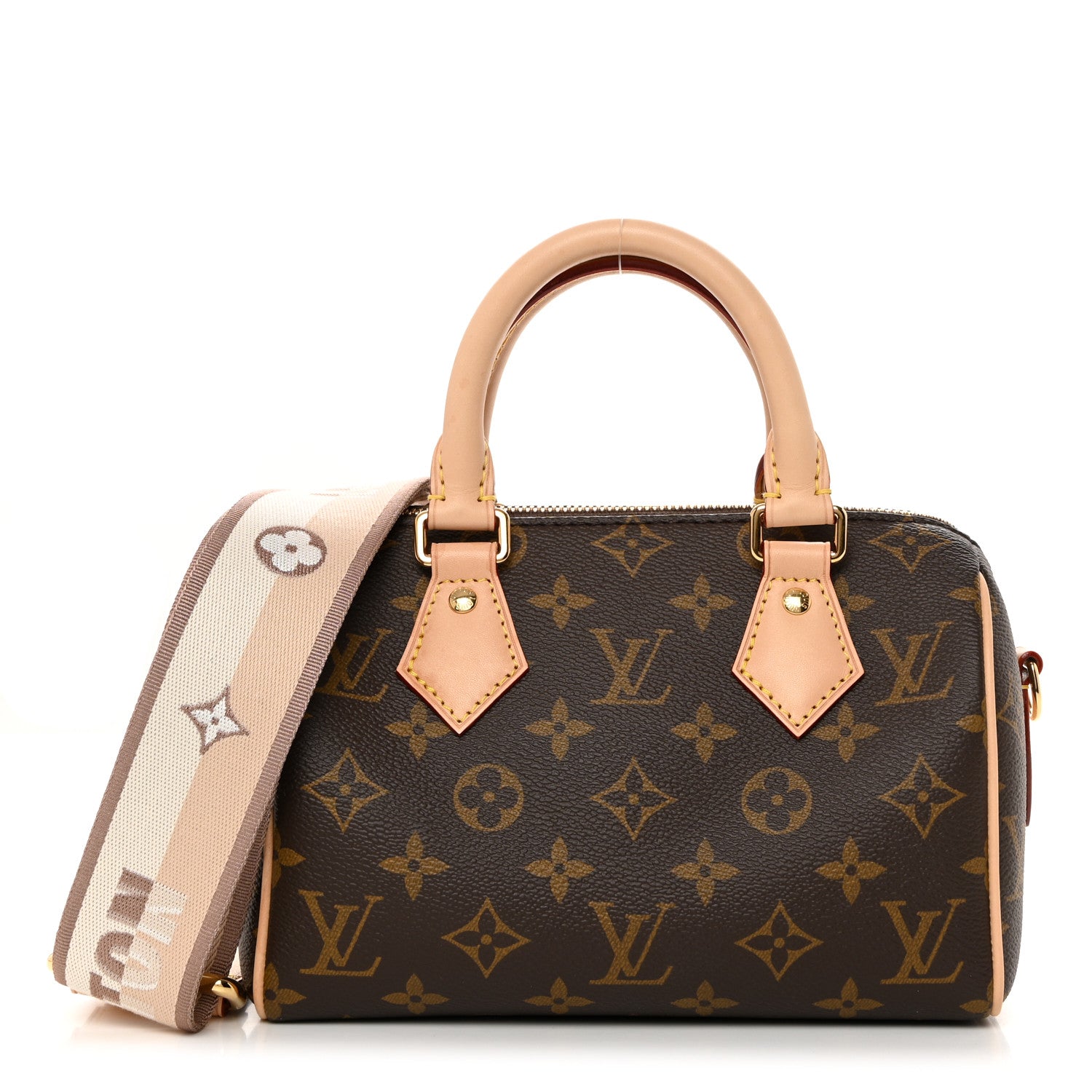 Louis Vuitton Monogram Speedy Bandouliere 20 Beige 1 of 9