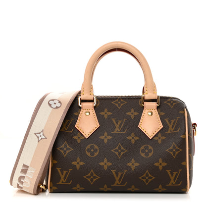 Louis Vuitton Monogram Speedy Bandouliere 20 Beige 1 of 9