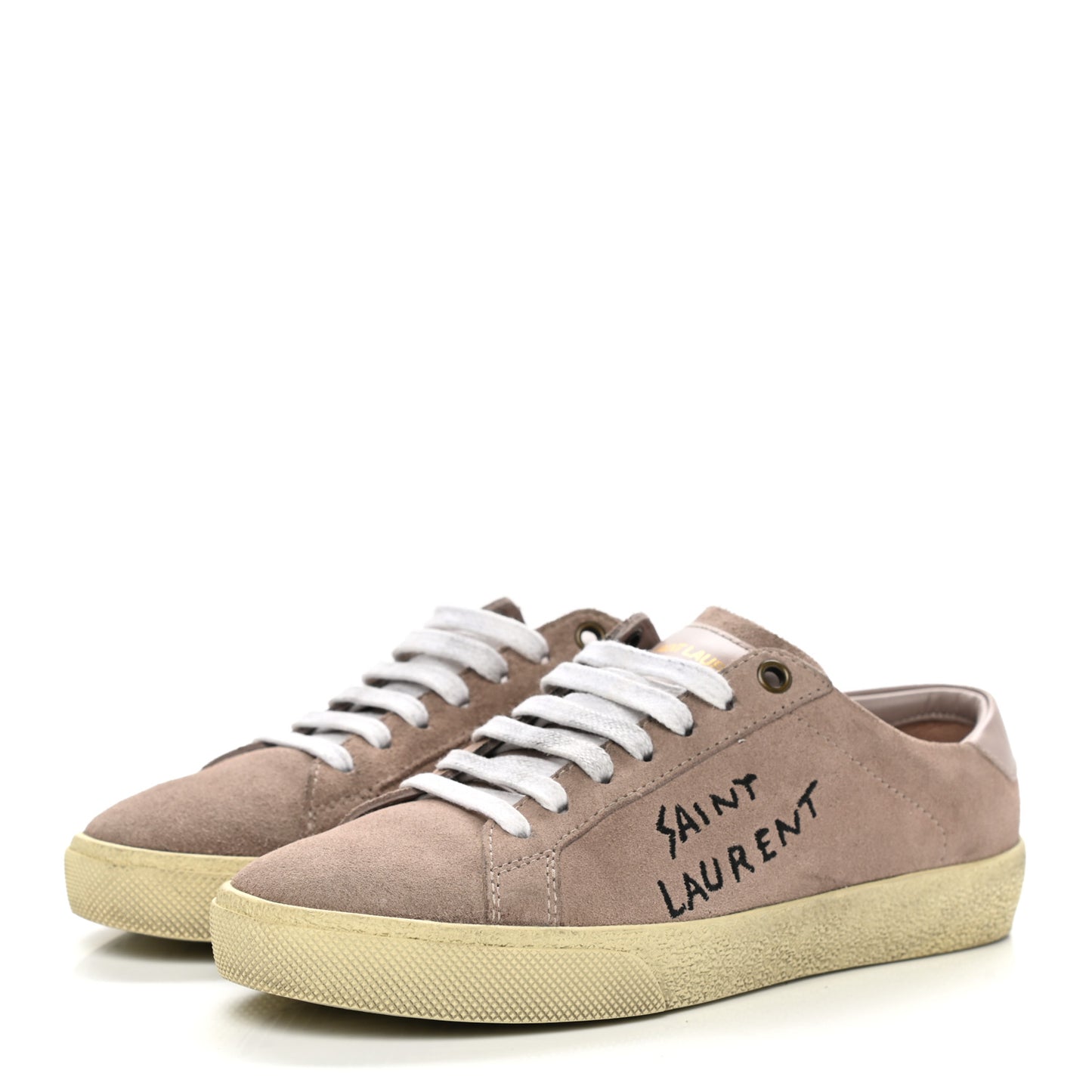 Distressed Suede Womens Court Classic Sneakers 35.5 Rose Antique