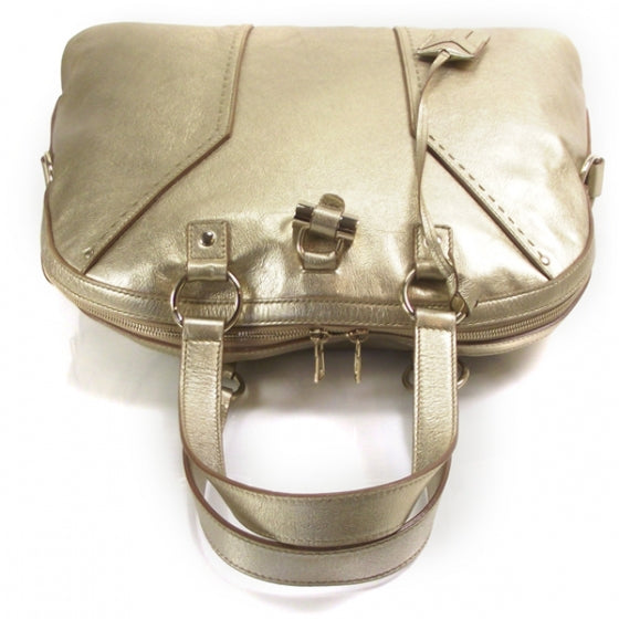 Saint Laurent Leather Oversized Muse Gold 6 of 13