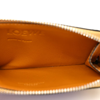 Loewe Soft Grained Calfskin Coin Card Holder Gold Guimauve 5 of 8