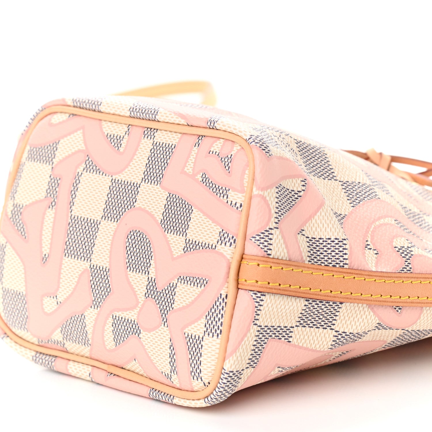 Louis Vuitton Damier Azur Tahitienne Nano Noe Rose Ballerine 9 of 9