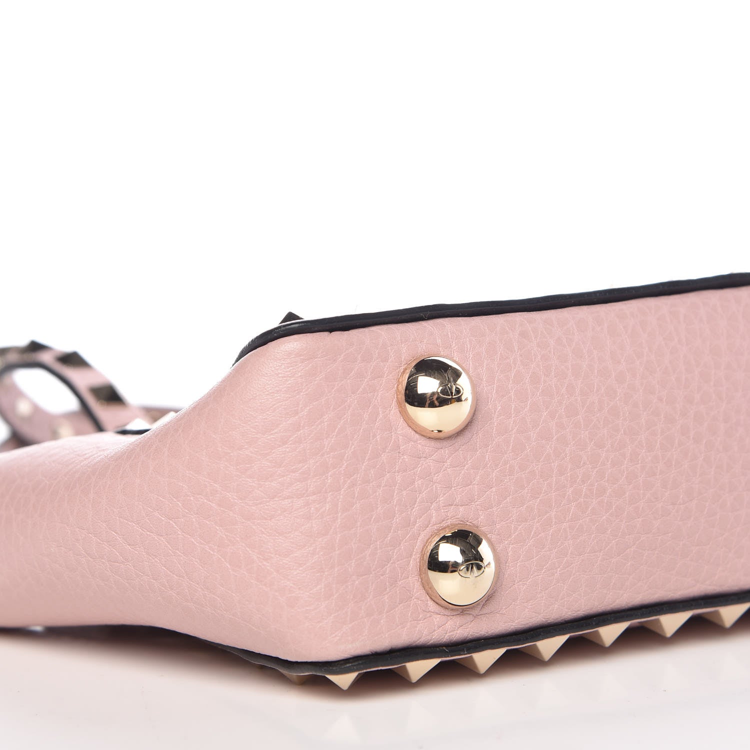 Valentino Garavani Grained Calfskin Micro Rockstud Tote Cipria 15 of 16