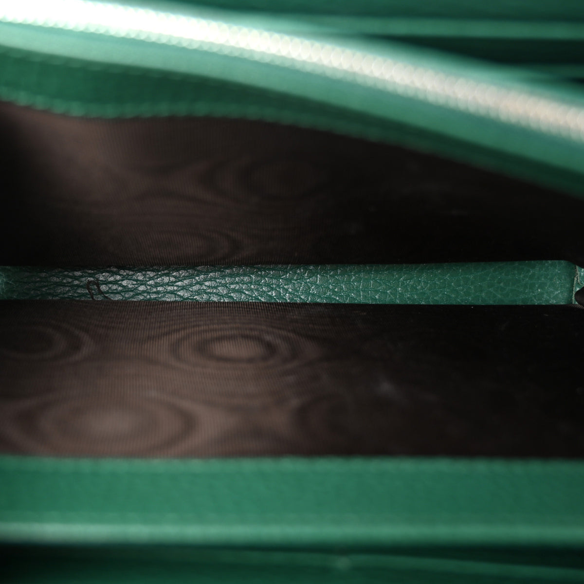 Gucci Calfskin Mini Dionysus Chain Wallet Emerald 5 of 11