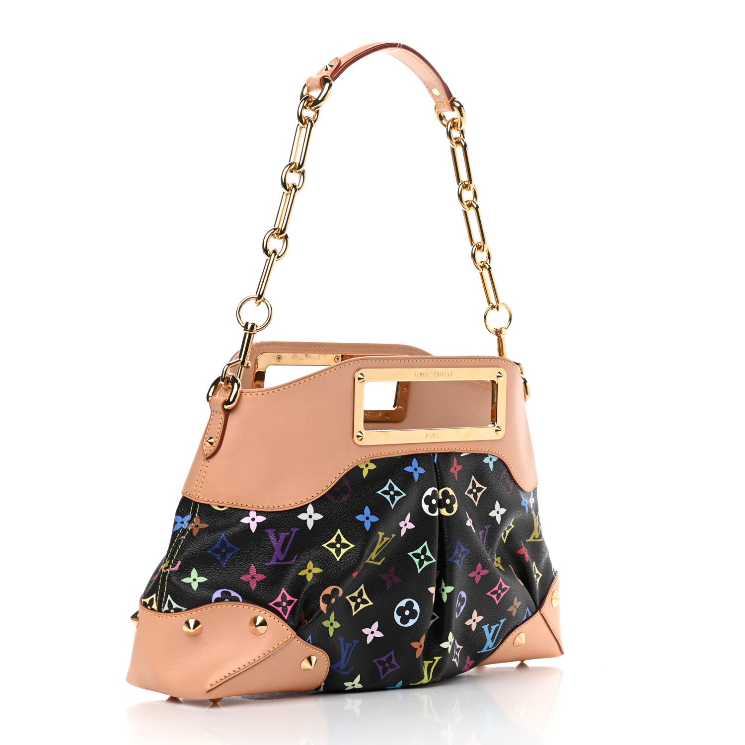 Louis Vuitton Monogram Multicolor Judy MM Black 3 of 7