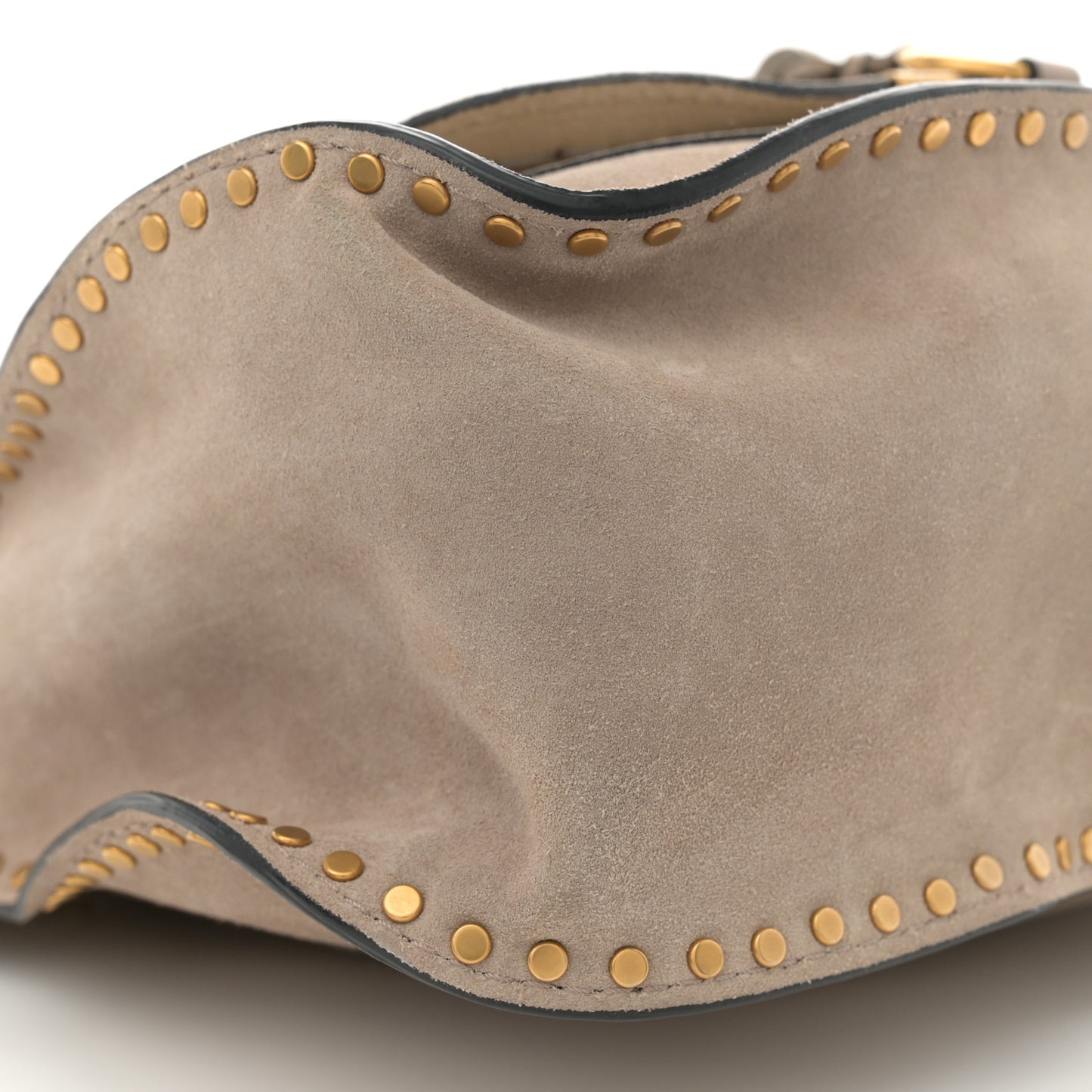Suede Calfskin Braided Medium Marcie Satchel Motty Grey