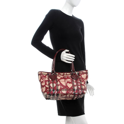 Burberry Nova Check Heart Tote Red 2 of 8