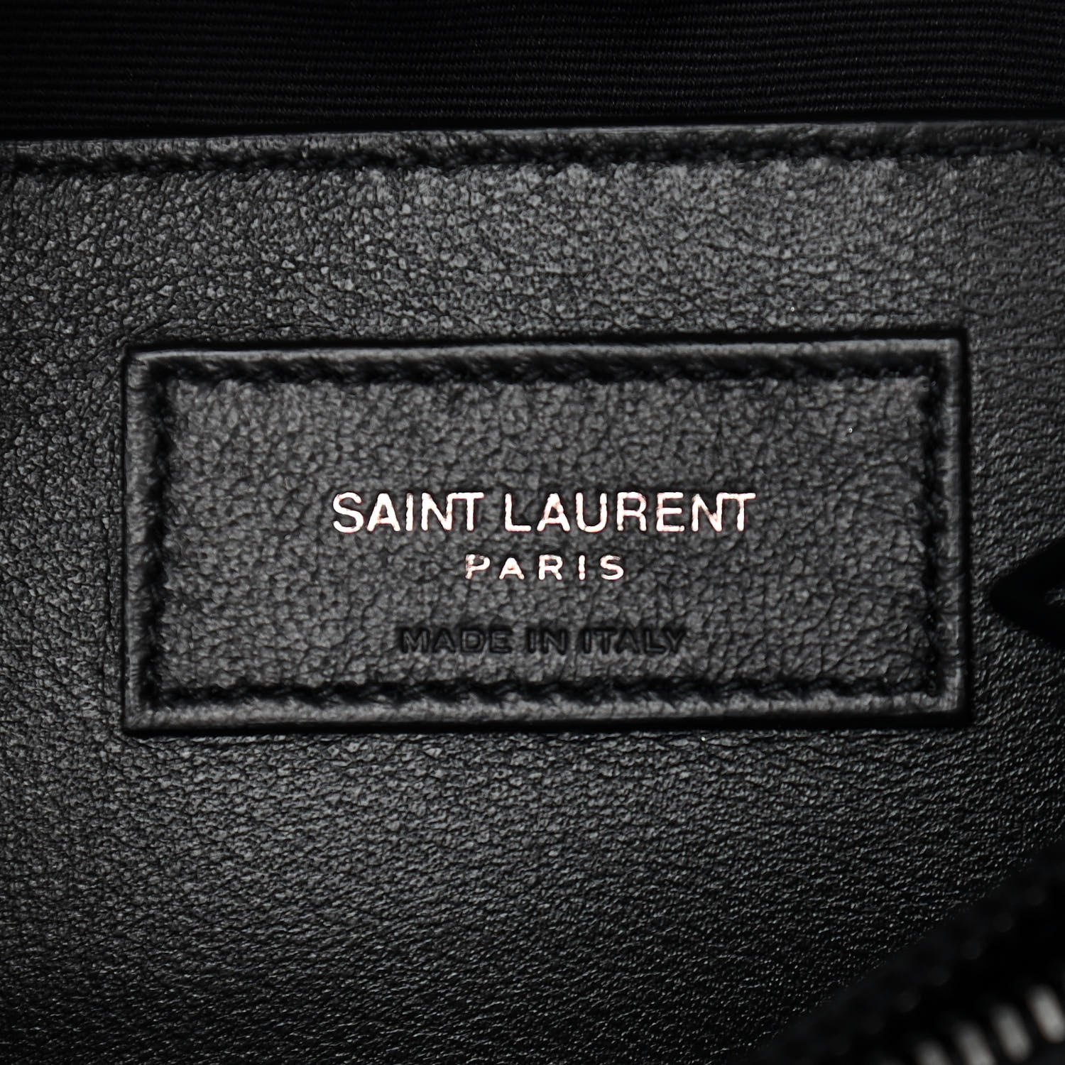 Saint Laurent Sheepskin Matelasse Chevron Monogram Monochrome Medium College Bag Black 6 of 10