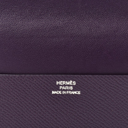 Hermes Epsom Guernesey Card Case Raisin 6 of 7