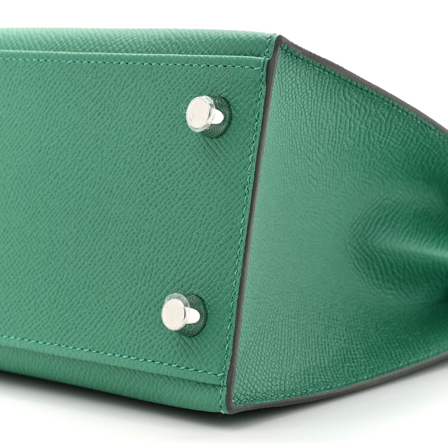 Epsom Kelly Sellier 25 Vert Vertigo Vert Fizz Bleu France