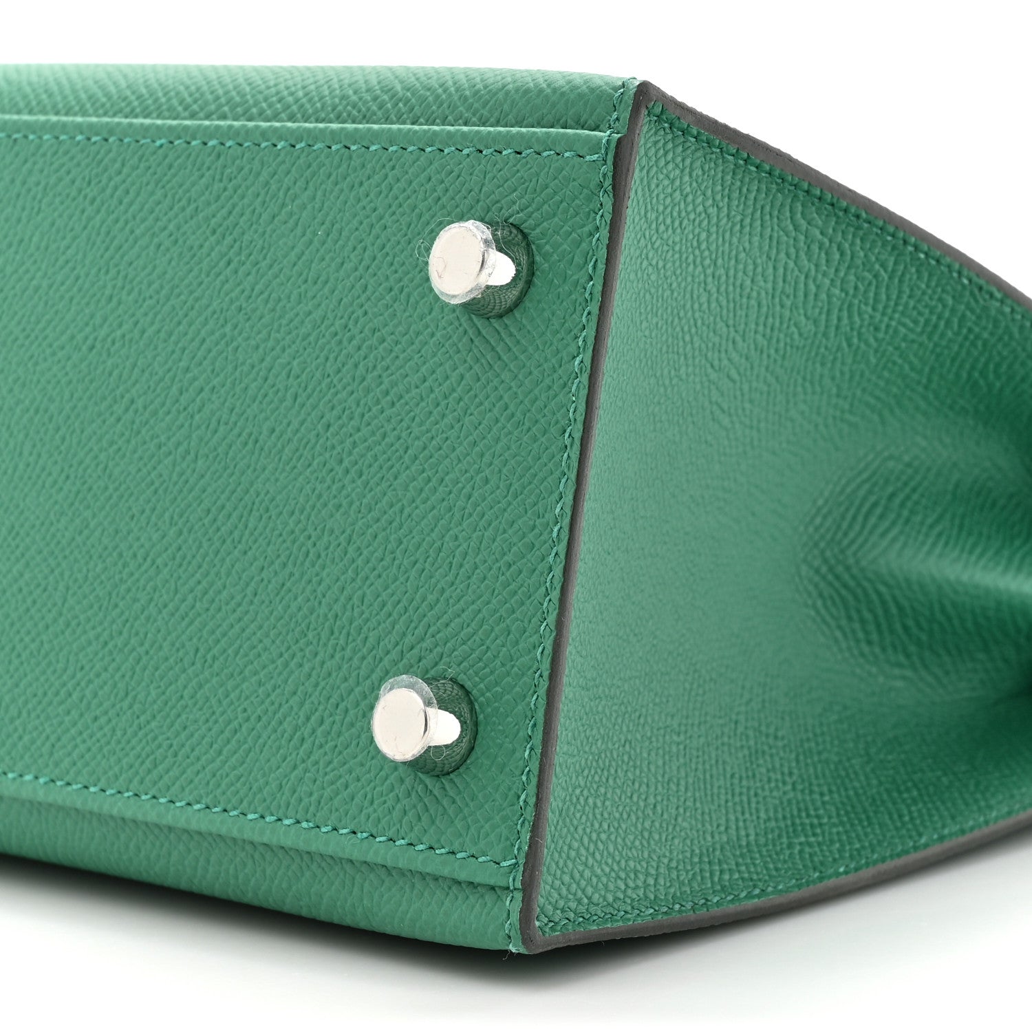 Hermes Epsom Kelly Sellier 25 Vert Vertigo Vert Fizz Bleu France 9 of 11
