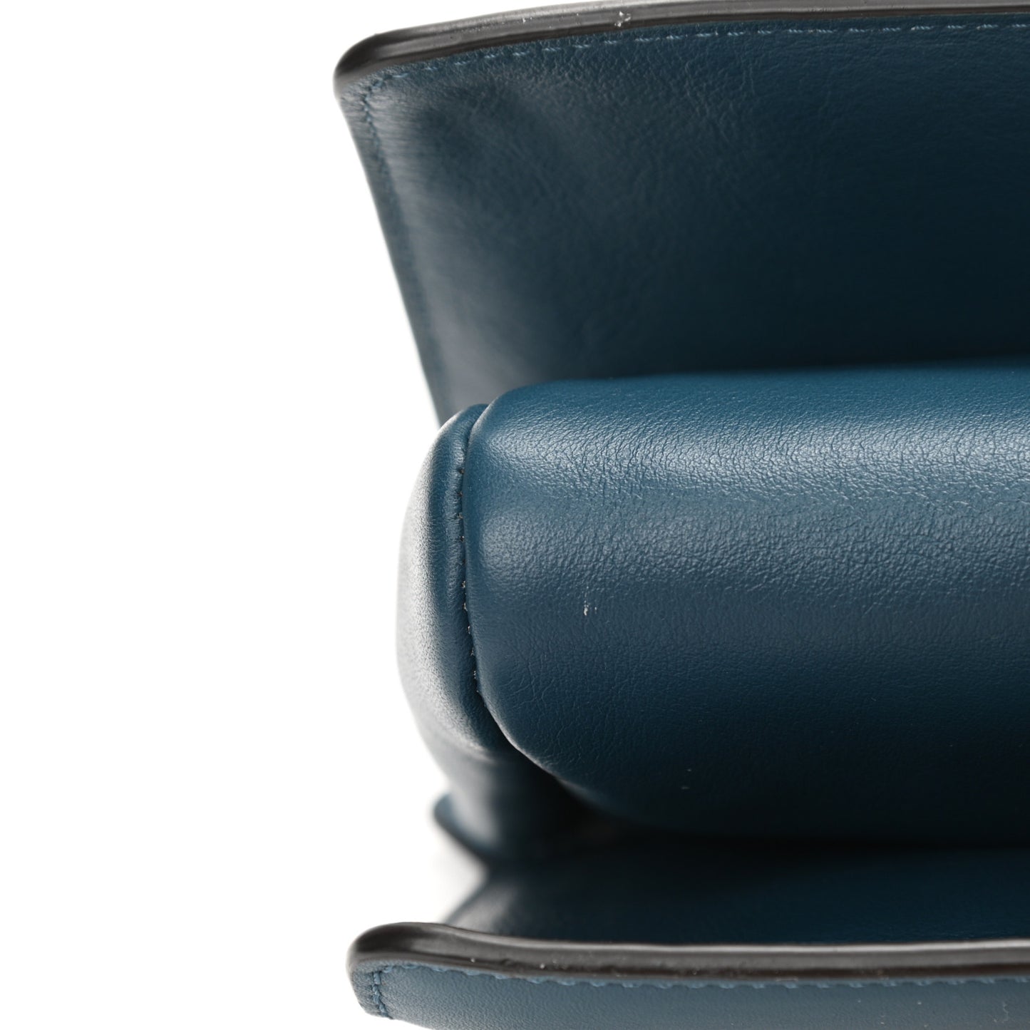 Suede Calfskin Small Faye Shoulder Bag Majolica Blue
