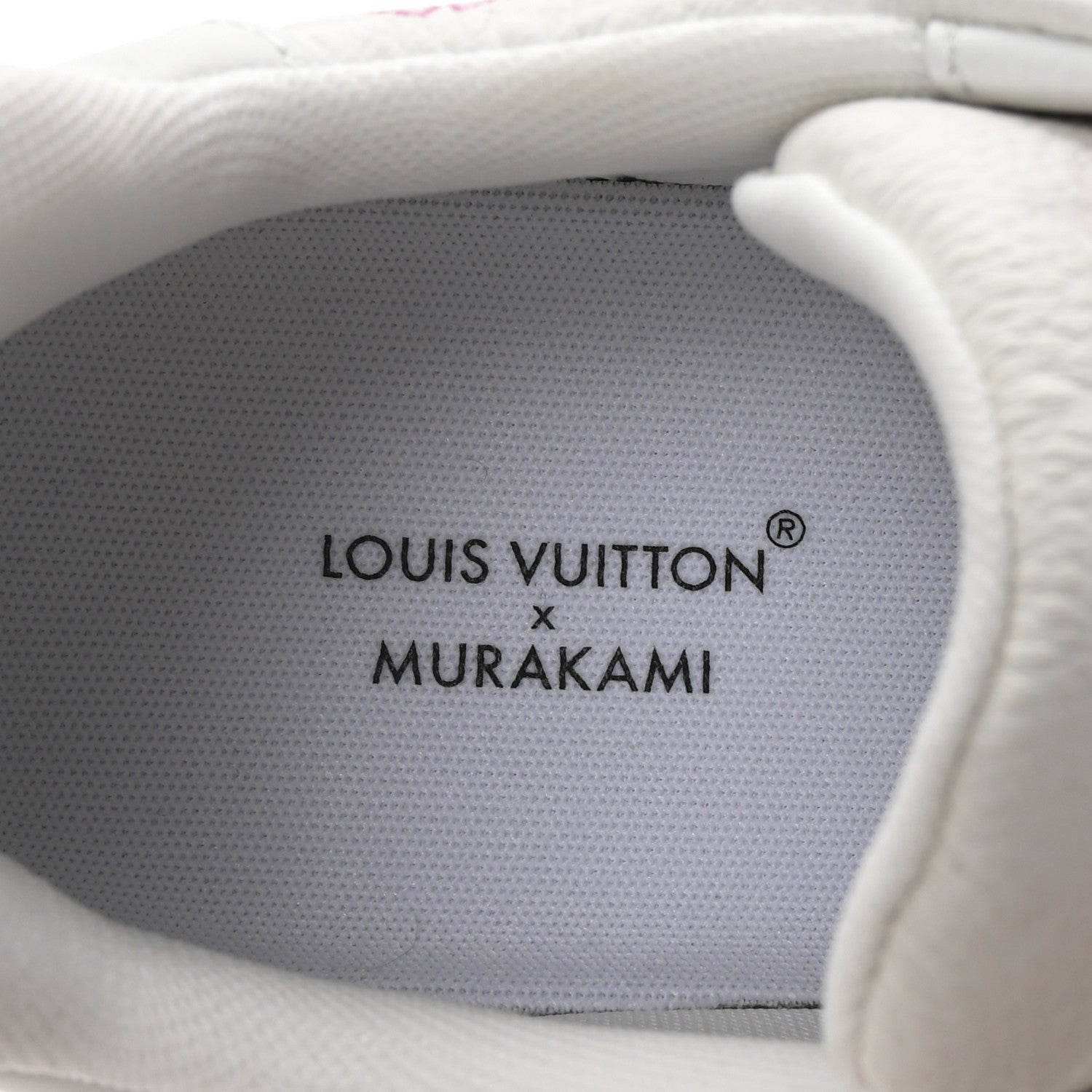 Louis Vuitton LV X TM Embossed Monogram Cherry Blossom LV Trainer Sneakers 37.5 White 8 of 10