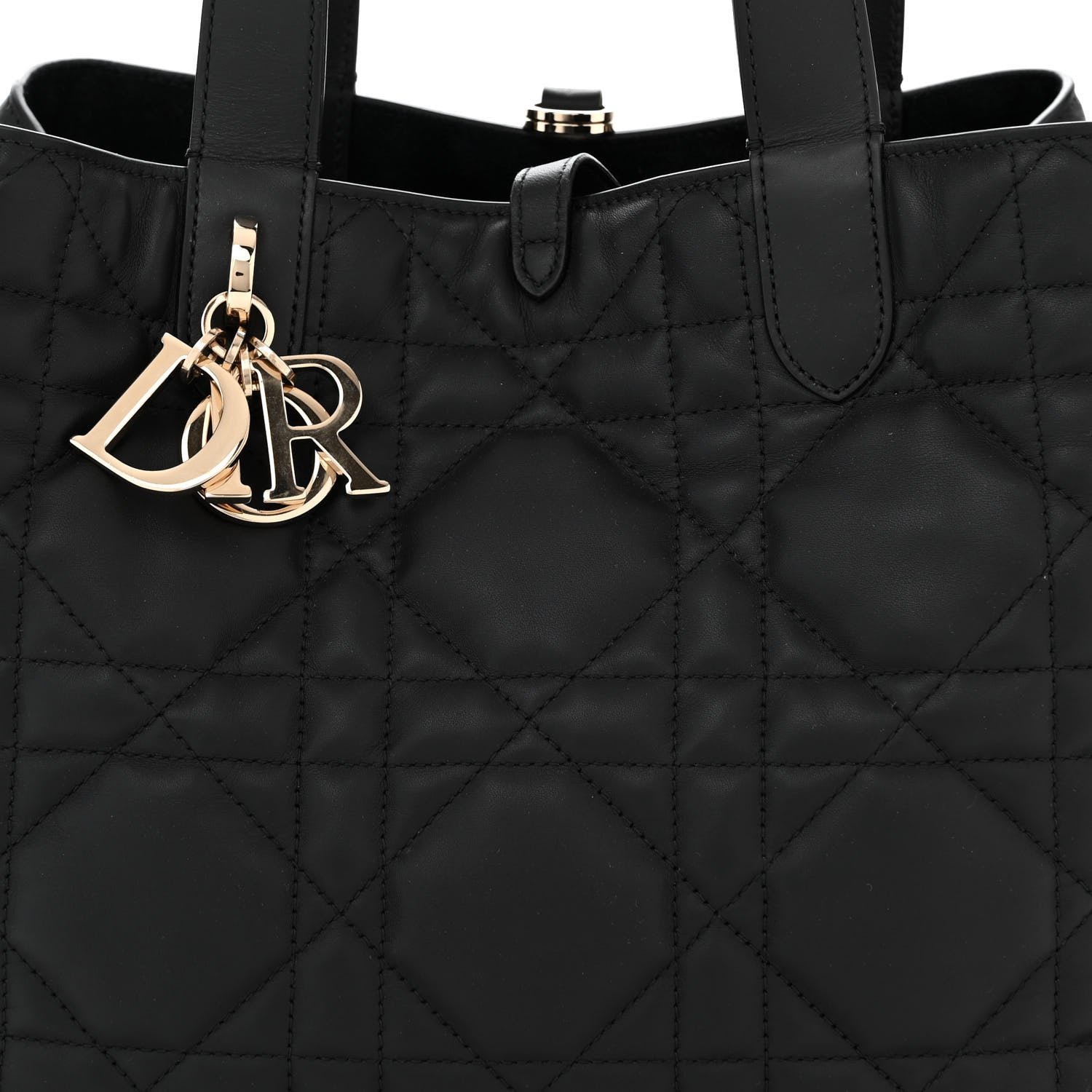 Christian Dior Calfskin Macrocannage Medium Toujours Black 8 of 10